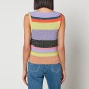 PS Paul Smith Stripped Wool-Blend Knit Vest