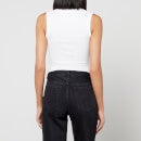 Calvin Klein Jeans Archival Monologo Ribbed-Cotton Jersey Tank Dress - XS