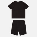 EA7 Boys' Train Visibility Reflective Logo Cotton Shorts and T-Shirt Set - 4 Years