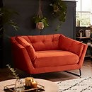 The Snuggler Button Chair Burnt Orange