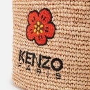 KENZO Small Logo-Embroidered Raffia Tote Bag