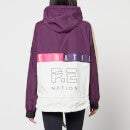 P.E Nation Women's Man Down Colour-Block Shell Jacket - Purple Pennant