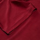 Camiseta de baño estampada de manga corta para hombre, rojo oscuro
