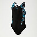 Girl's HyperBoom Muscleback Swimsuit Black/Blue