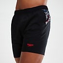 Men's Sport Panel 16" Swim Shorts Black/Red