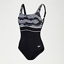 Women's Shaping ContourEclipse Printed Swimsuit Black/White