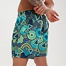 Pantaloncini da bagno Uomo Leisure Stampa digitale 45 cm Blu Navy/Verde Acqua