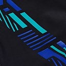 Men's Tech Print Aquashorts Black/Blue