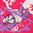 Chaleco flotador infantil Learn to Swim con Aria, la nutria marina, rosa