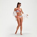 Bedruckter Volleyball-Bikini mit Logo für Damen Flieder/Koralle