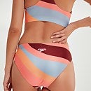 Bedruckter Volleyball-Bikini mit Logo für Damen Flieder/Koralle
