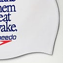 Speedo Logo-Badekappe für Erwachsene Weiß