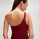 Women's Asymetric Swimsuit Oxblood/Coral