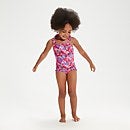 Costume Neonata con spalline sottili e volant Learn to Swim Rosa