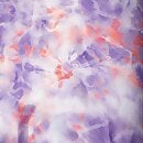 Maillot de bain Femme imprimé à bretelles réglables lilas/corail