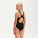 Muscleback Badeanzug für Mädchen Schwarz/Violett
