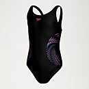 Girls' Muscleback Swimsuit Black/Purple