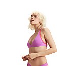 Top de bikini con tirantes finos de FLU3NTE, violeta
