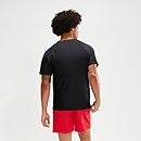 Men's Essential Short Sleeve Swim Top Black
