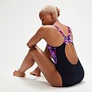 Women's Hyper Boom Splice Muscleback Swimsuit Navy/Berry