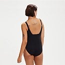 Shaping CrystalLux Bedruckter Badeanzug für Damen Schwarz/Kirsche