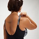 Shaping LunaLustre Bedruckter Badeanzug für Damen Schwarz/Weiß