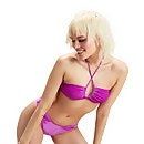 Bas de bikini FLU3NTE velours violet