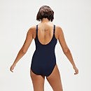 Women's Shaping LunaLustre Printed Swimsuit Navy/Plum