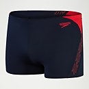 Pantaloncini da bagno aderenti tecnici Uomo Hyper Boom Splice Blu Navy/Rosso