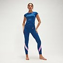 Women's Printed Legging Blue/Coral