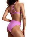 FLU3NTE Bikinihose mit hoher Taille Violett