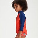 Infant Unisex Learn To Swim Essential Rash Top Blue/Coral