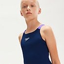 Fastskin Endurance+ Schwimmanzug mit offenem Rücken für Mädchen Marineblau