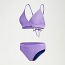 Women's Banded Triangle Bikini Lilac