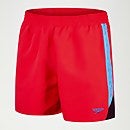 Men's Hyper Boom Splice 16" Swim Shorts Red/Blue