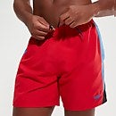 Men's Hyper Boom Splice 16" Swim Shorts Red/Blue