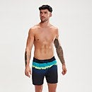 Men's Placement Leisure 16" Swim Shorts Navy/Blue