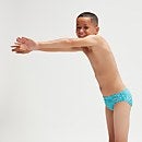 Boy's 6.5cm Club Training Sundown Shores Brief Aqua