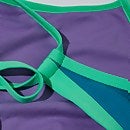 Women's Club Training Tie Back Crop Top Aqua/Green