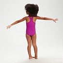 Infant Girl's Printed Swimsuit Purple