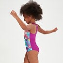 Bedruckter Badeanzug für Mädchen im Kleinkindalter Violett