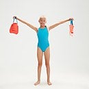 Hyper Boom Flyback Badeanzug für Mädchen Blau/Flieder