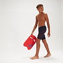 Bañador entallado Hyper Boom para niño, azul marino/rojo