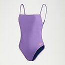 Verstellbarer Badeanzug mit dünnen Trägern für Damen Flieder