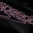 Muscleback Badeanzug mit dünnen Trägern für Mädchen Schwarz/Pink