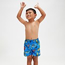 Bañador corto de 28 cm Learn to Swim para niño, azul/amarillo