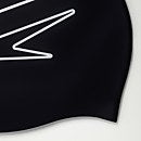 Bonnet de bain Adulte Printed en silicone noir