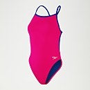 Club Training V-Rückenausschnitt-Badeanzug für Damen in Pink/Blau
