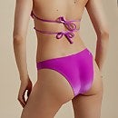 FLU3NTE Multiwear Velours-Bikinioberteil Violett