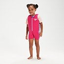 Schwimmlern-Floatinganzug mit Aria, dem Seeotter, für Kleinkinder Pink